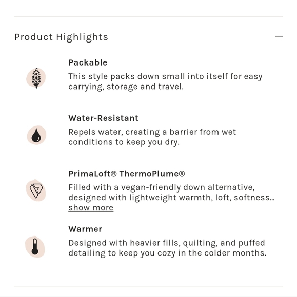 Free People Patricia Packable Poncho Puffer coat - Picture 4 of 6